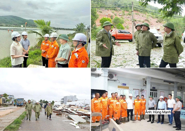Giám đốc Hoàng Hải sát sao với công tác phòng, chống thiên tai, kịp thời chỉ đạo các giải pháp khắc phục, bảo đảm hệ thống điện nhanh chóng trở lại vận hành an toàn, ổn định