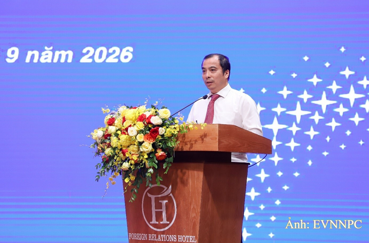 Ông Ngô Sơn Hải, Phó Tổng giám đốc EVN phát biểu chỉ đạo hội nghị.