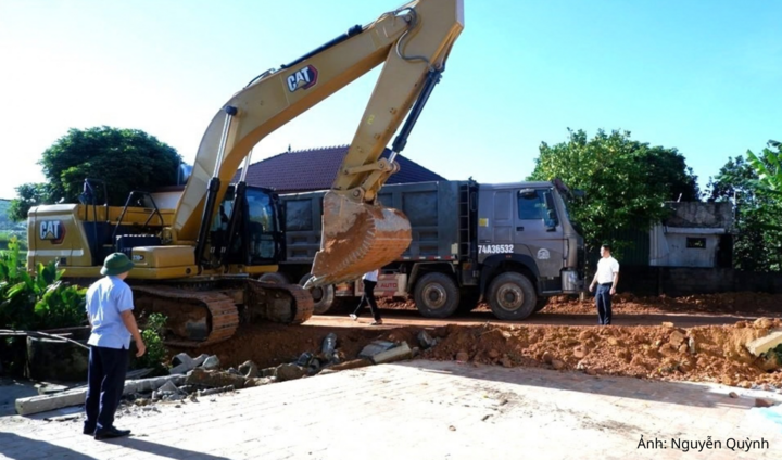 Các xã đẩy nhanh giải phóng mặt bằng cao tốc Vinh - Thanh Thủy.