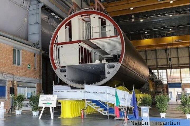 Lễ khởi công đóng mới tàu ngầm U212 NFS. Nguồn: Fincantieri