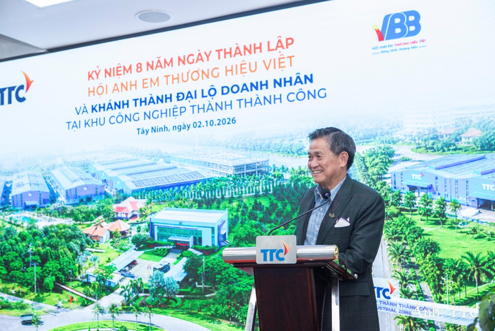 Ông Đặng Văn Thành - Chủ tịch Tập đoàn TTC, Chủ tịch VBB chia sẻ tại chương trình.