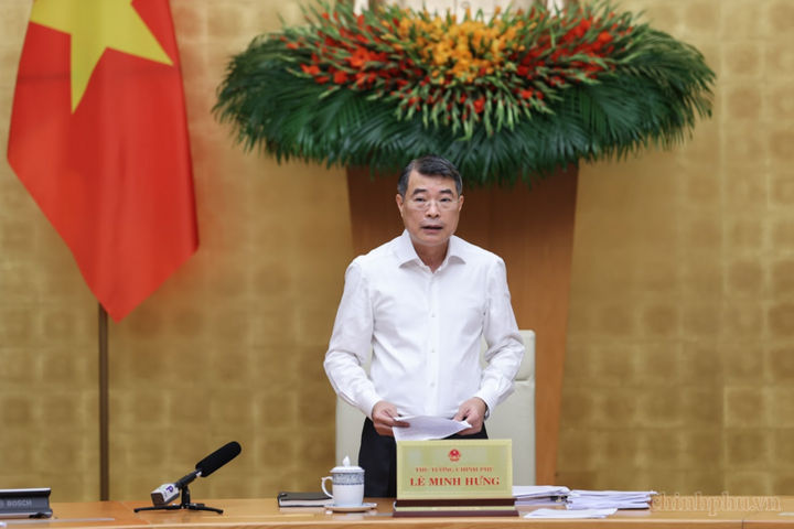Thủ tướng Chính phủ Lê Minh Hưng phát biểu khai mạc phiên họp.