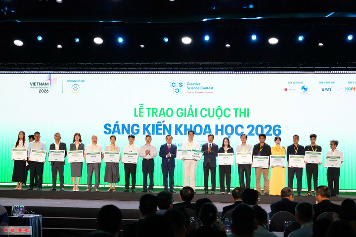Lễ trao giải Cuộc thi Sáng kiến Khoa học năm 2026.