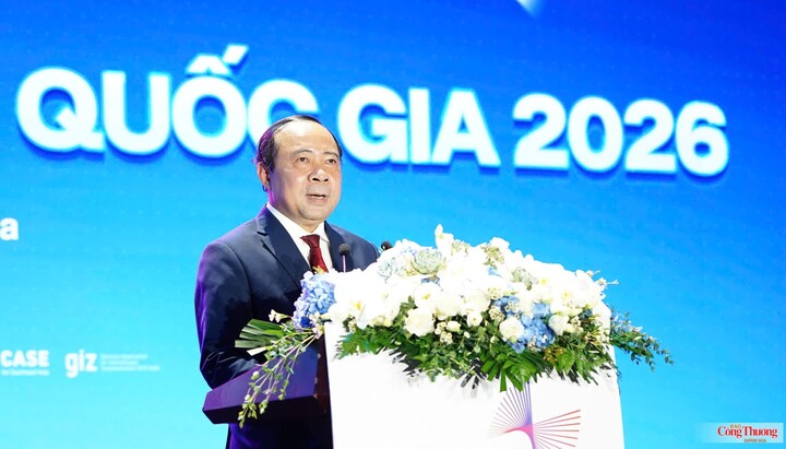 Bộ trưởng Bộ Khoa học và Công nghệ Vũ Hải Quân phát biểu tại sự kiện.