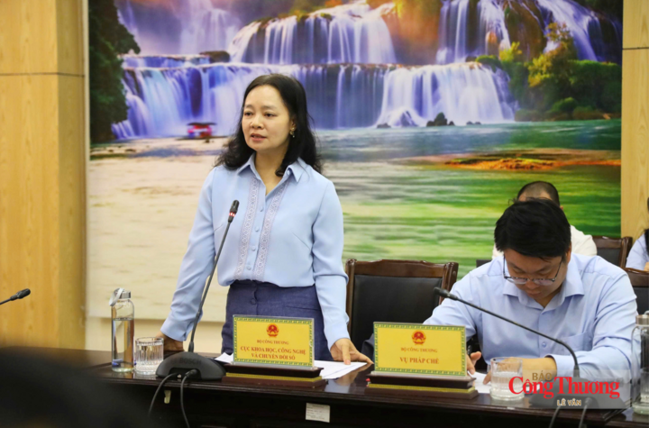 Cục trưởng Cục Khoa học, Công nghệ và Chuyển đổi số Nguyễn Thị Lâm Giang phát biểu.
