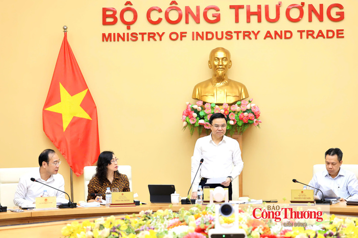Bộ trưởng Lê Mạnh Hùng kết luận buổi làm việc.