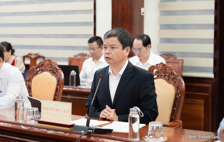 Ông Nguyễn Hữu Quế, Phó Chủ tịch UBND tỉnh Gia Lai phát biểu tại buổi làm việc.