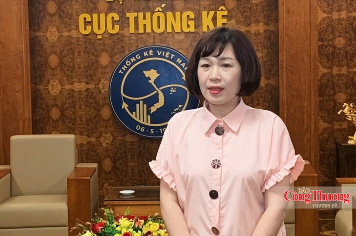 Bà Nguyễn Thu Oanh, Trưởng ban Thống kê Dịch vụ và Giá, Cục Thống kê (Bộ Tài chính).