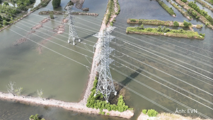 Đường dây 220kV Năm Căn - Cà Mau 2 vừa được đóng điện thành công.