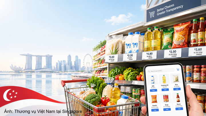 Ủy ban Cạnh tranh và Người tiêu dùng Singapore và Hiệp hội Người tiêu dùng Singapore mở rộng phạm vi chương trình thí điểm về niêm yết giá theo đơn vị từ ngày 01/10/2026.