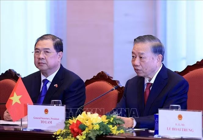 Tổng Bí thư, Chủ tịch nước Tô Lâm phát biểu.