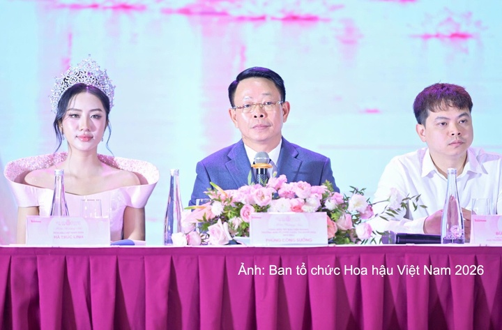 Họp báo thông tin về chung khảo toàn quốc Hoa hậu Việt Nam 2026.