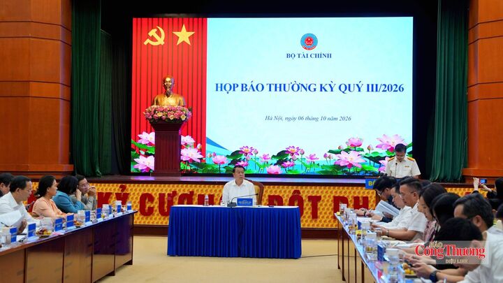 Bộ Tài chính tổ chức họp báo thường kỳ quý III/2026.