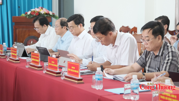 Các đại biểu tham dự buổi làm việc.