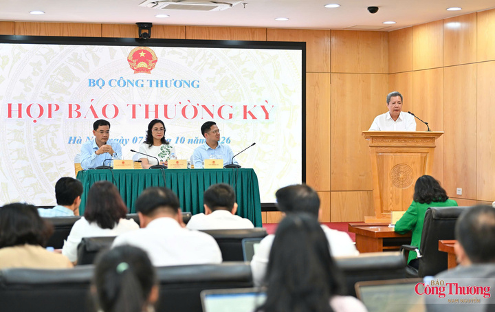 Ông Bùi Quốc Hùng, Phó Cục trưởng Cục Điện lực thông tin tại họp báo.