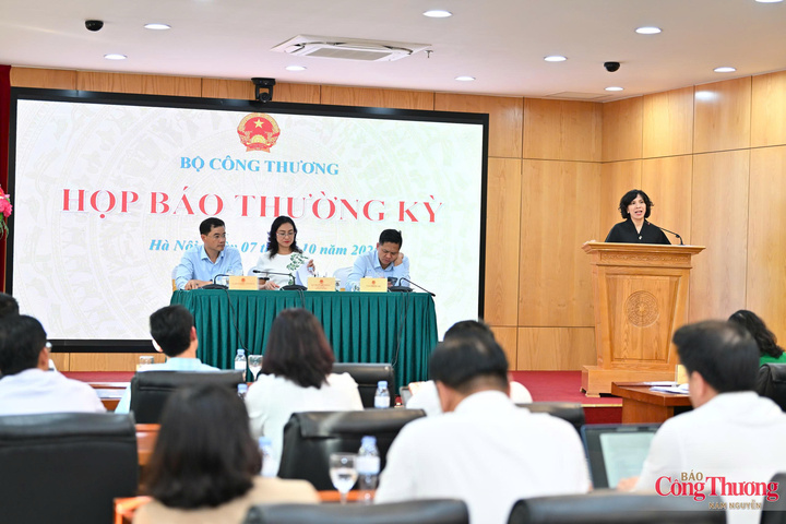 Họp báo thường kỳ quý III/2026 của Bộ Công Thương diễn ra chiều 7/10 tại Hà Nội.