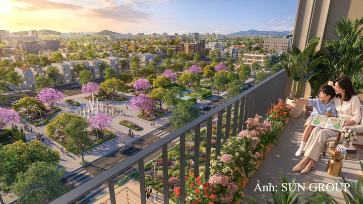 Môi trường sống gần gũi thiên nhiên tại Sun Glory Residence là món quà ý nghĩa và thiết thực dành tặng đấng sinh thành