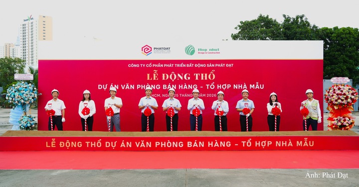Lễ động thổ dự án Văn phòng bán hàng - Tổ hợp nhà mẫu sáng ngày 25/9/2026.