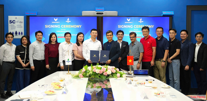 Ký Biên bản ghi nhớ hợp tác (MOU) giữa Trường Đại học VinUni và Viện Dầu khí Việt Nam