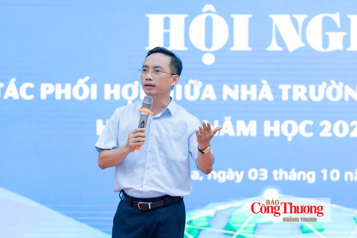Ông Nguyễn Cao Cường, Hiệu trưởng Trường THCS Thái Thịnh.