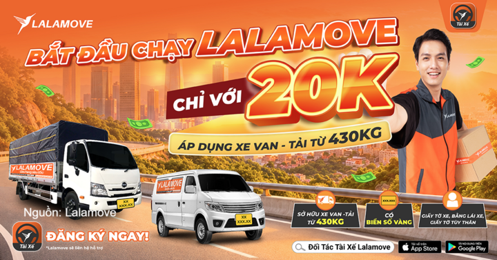 Lalamove giảm 80% phí ký quỹ cho đối tác tài xế mới - 1