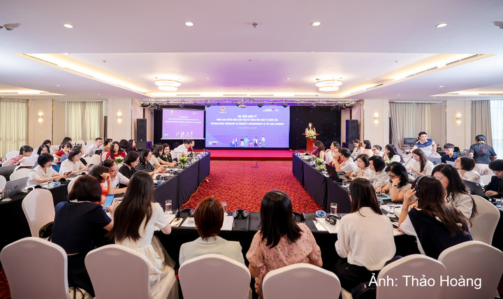 Hội thảo quốc tế “Nâng cao quyền năng cho phụ nữ trong nền kinh tế chăm sóc” diễn ra tại Hà Nội vào ngày 8/10.