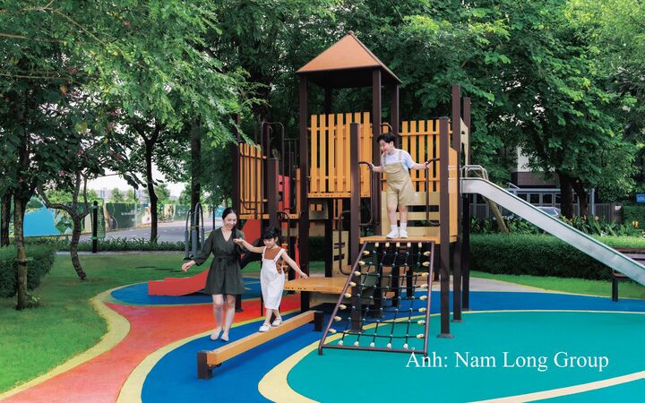 Cư dân Rivera Nagomi thụ hưởng trọn vẹn hệ sinh thái tiện ích đã vận hành thực tế cùng sức sống từ cộng đồng đã hình thành tại đại đô thị Waterpoint. Ảnh: Nam Long Group