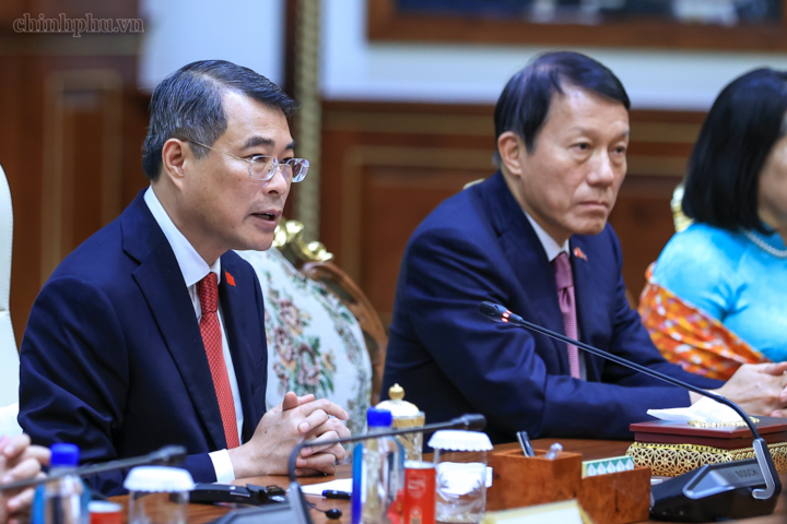 Thủ tướng Lê Minh Hưng khẳng định Việt Nam luôn trân trọng tình cảm và sự ủng hộ quý báu của Lãnh đạo và nhân dân Campuchia. Ảnh: chinhphu.vn/Nhật Bắc