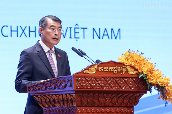 Thủ tướng Lê Minh Hưng phát biểu tại Diễn đàn.