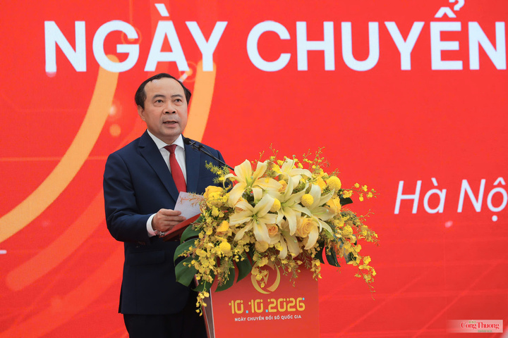 Bộ trưởng Bộ Khoa học và Công nghệ Vũ Hải Quân phát biểu