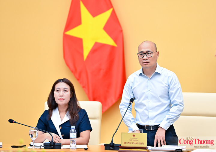 Thứ trưởng Lương Hoàng Thái chủ trì hội thảo.