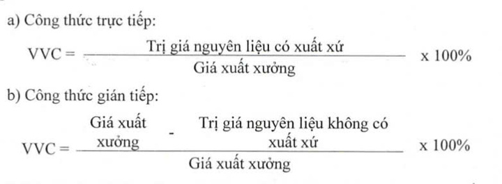 Quy định xác định xuất xứ Việt Nam đối với hàng hóa sản xuất, lưu thông trong nước - 2