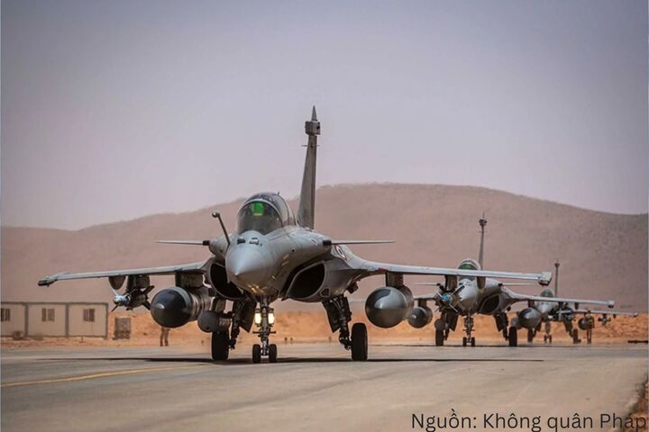 Chiến đấu cơ thế hệ 4+ Rafale. Nguồn: Không quân Pháp