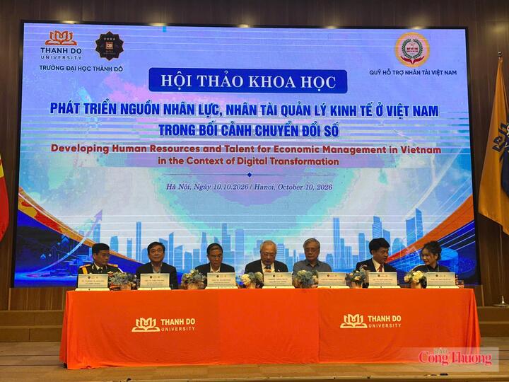 Hội thảo khoa học quốc gia “Phát triển nguồn nhân lực, nhân tài quản lý kinh tế ở Việt Nam trong bối cảnh chuyển đổi số” diễn ra vào ngày 10/10.