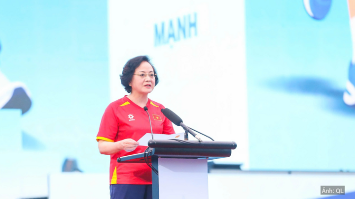 Phó Thủ tướng Chính phủ Phạm Thị Thanh Trà phát biểu tại lễ phát động.