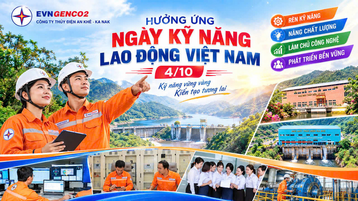 Cán bộ công nhân viên công ty Thủy điện An Khê – Ka Nak tích cực hưởng ứng Ngày Kỹ năng lao động Việt Nam