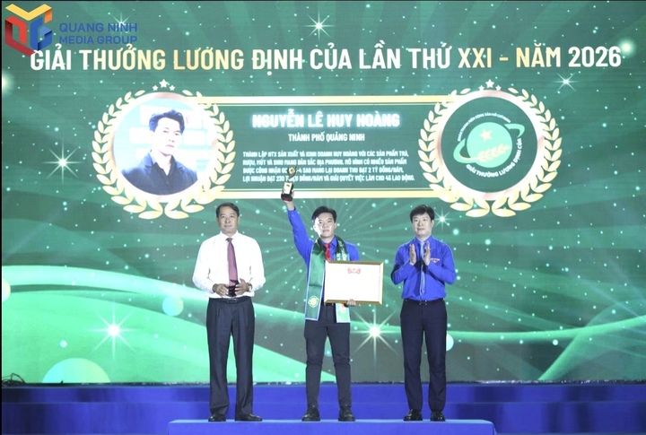 Anh Nguyễn Lê Huy Hoàng, Giám đốc Hợp tác xã sản xuất và kinh doanh Huy Hoàng là gương mặt thanh niên tiêu biểu trong lĩnh vực khởi nghiệp từ nông nghiệp của Quảng Ninh.