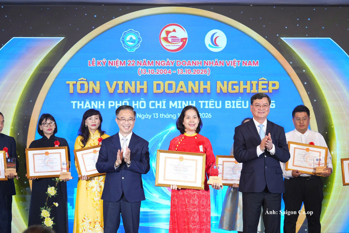 Saigon Co.op được công nhận là doanh nghiệp tiêu biểu TP. Hồ Chí Minh năm 2026.