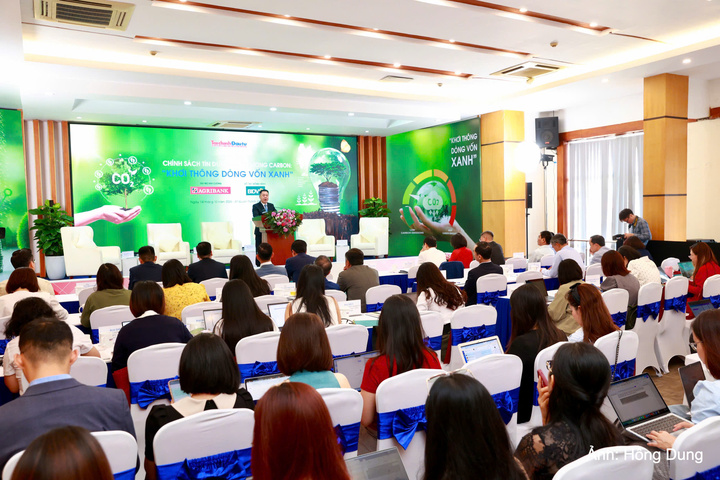 Hội thảo “Chính sách tín dụng và thị trường carbon: Khơi thông dòng vốn xanh”.