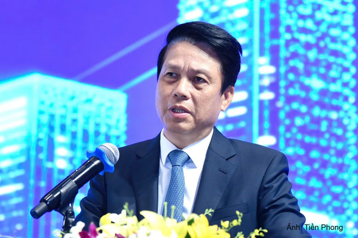 Ông Phạm Tiến Dũng, Phó Thống đốc Ngân hàng Nhà nước Việt Nam phát biểu tại hội thảo.