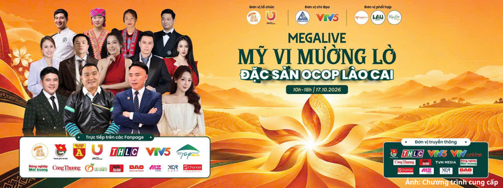 Mega livestream được thực hiện trong khuôn khổ Lễ hội Văn hóa Mường Lò năm 2026, diễn ra từ 10h00 đến 18h00 ngày 17/10 trên fanpage Mỹ Vị Việt Nam và fanpage VTV5.