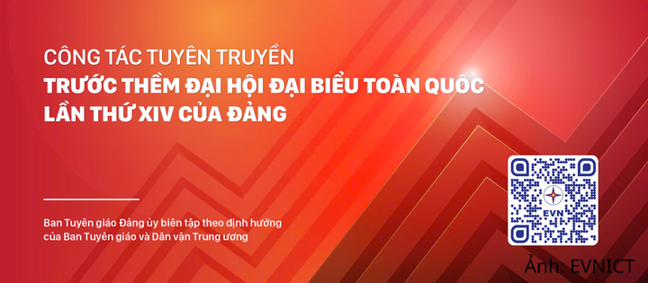 Thiết kế tuyên truyền văn bản của Đảng cấp trên của Đảng ủy EVNICT.
