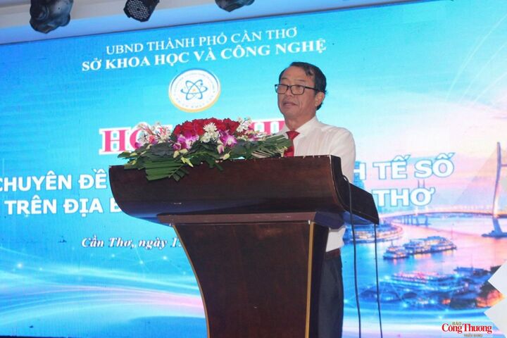 Ông Nguyễn Văn Khởi - Phó Chủ tịch UBNDTP. Cần Thơ, phát biểu tại hội nghị.