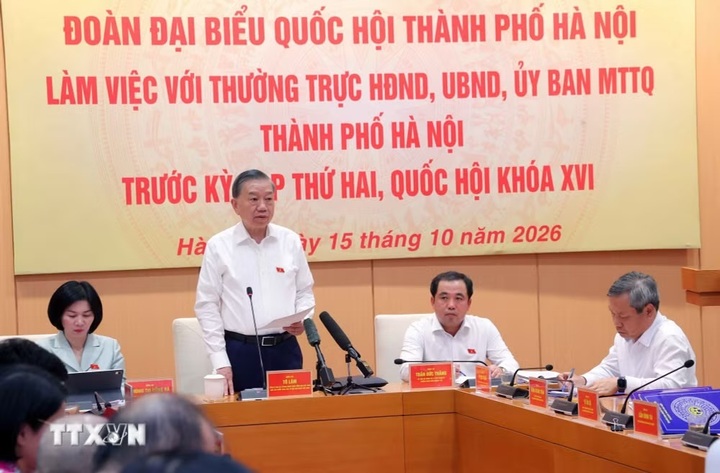 Tổng Bí thư, Chủ tịch nước Tô Lâm phát biểu. (Ảnh: Văn Điệp/TTXVN)