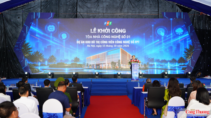 Toàn cảnh buổi lễ khởi công.
