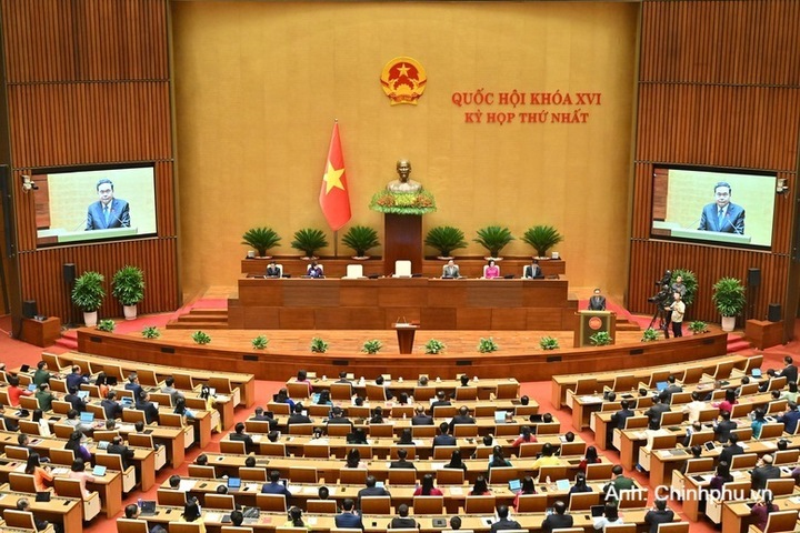 Kỳ họp thứ nhất, Quốc hội khoá XVI diễn ra hồi tháng 4/2026. Ảnh: Chinhphu.vn