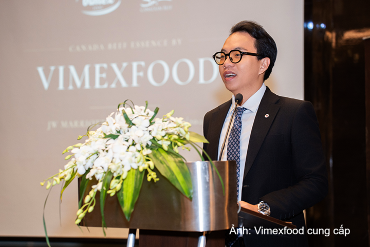 Tổng giám đốc VimexFood chia sẻ về những giải pháp nguồn cung tại sự kiện.