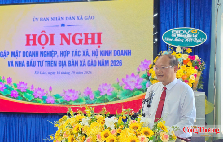 Ông Nguyễn Đăng Quang, Chủ tịch UBND xã Gào nhấn mạnh địa phương mong muốn lắng nghe những khó khăn, vướng mắc và đề xuất của doanh nghiệp.
