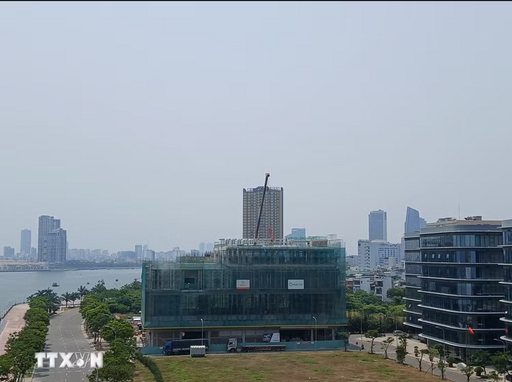 Dự án phòng thí nghiệm công nghệ đóng gói thiết bị vi mạch bán dẫn VSAP LAB tổng vốn đầu tư 1.800 tỷ đồng được triển khai xây dựng tại Khu Công nghệ thông tin tập trung – Công viên phần mềm số 2 Đà Nẵng - Ảnh: TXVN