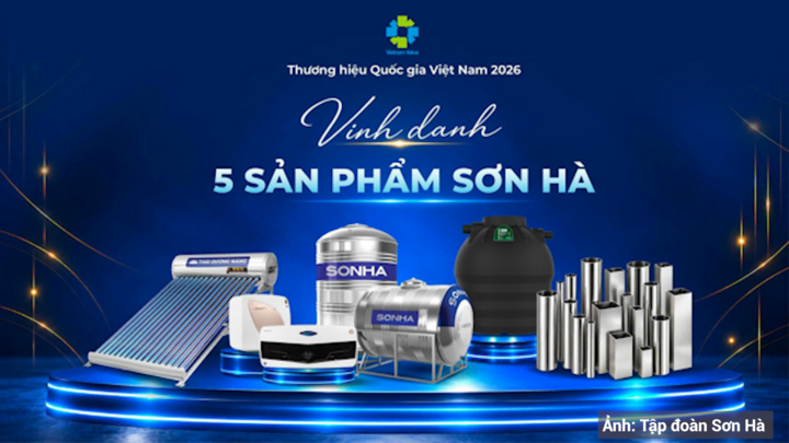 5 sản phẩm Sơn Hà đạt Thương hiệu quốc gia Việt Nam 2026.